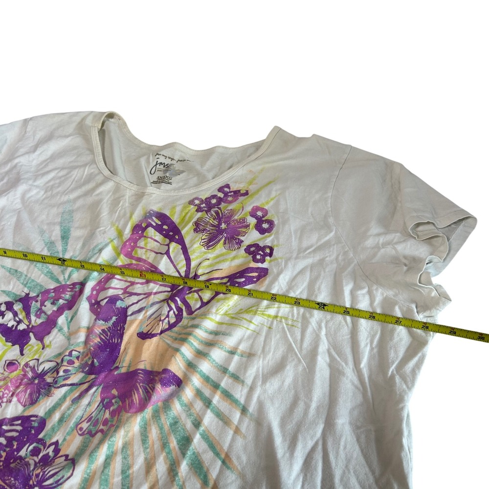 Butterfly floral y2k top sz‎ 5x - Picture 8 of 9